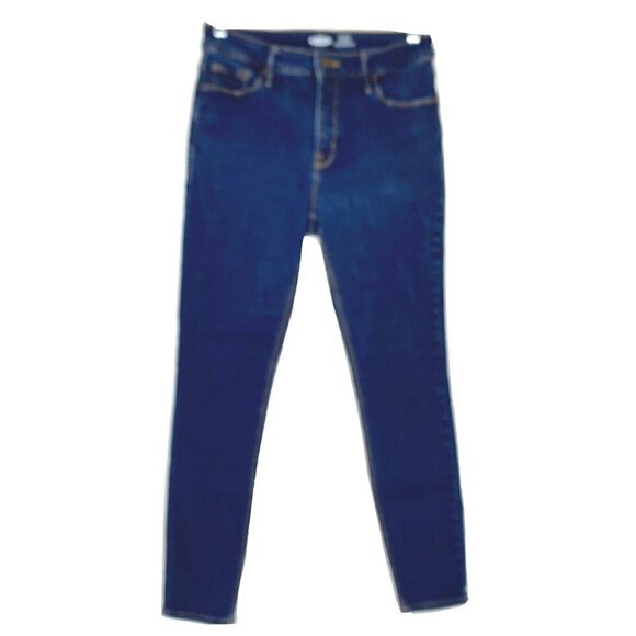 Old Navy Rockstar size 8 Petite High Rise Super Skinny Secret Slim Blue Jeans - Picture 1 of 10